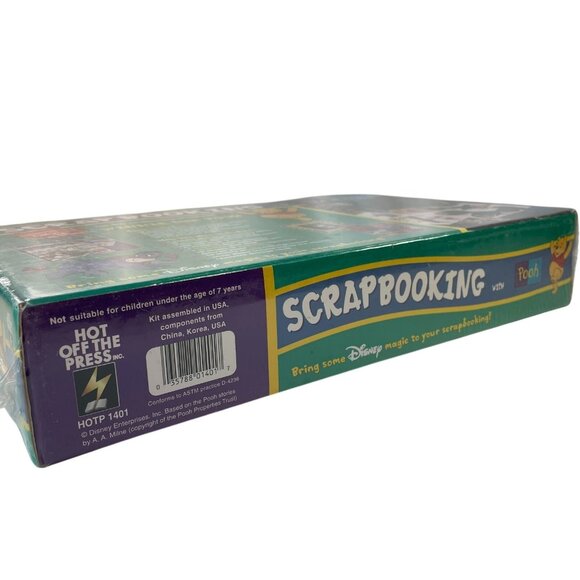 Vintage 90s Winnie the Pooh Scrapbooking Kit Paper Pizazz Disney Y2K 92 Pcs New - Picture 9 of 9